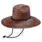 Peter Grimm Costa straw lifeguard hat by HatCountry with a wide brim and chin cord