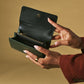 Costanza (green) - Italian calf leather women’s wallet