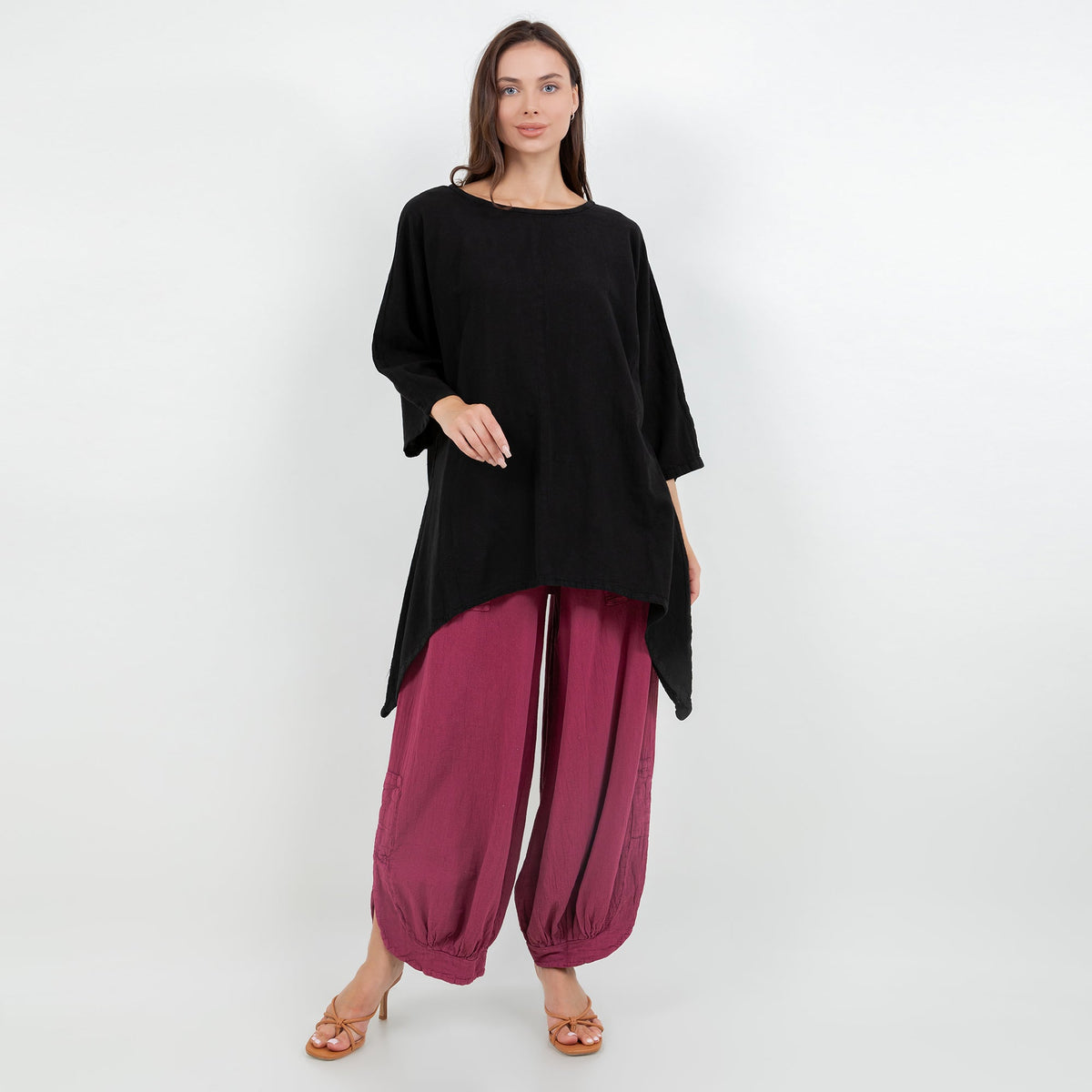 Women's Cotton Gauze Angela Top by Cottonways in a lightweight, textured fabric