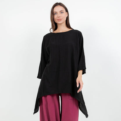 Women's Cottonways cotton gauze Angela top in a lightweight, relaxed design