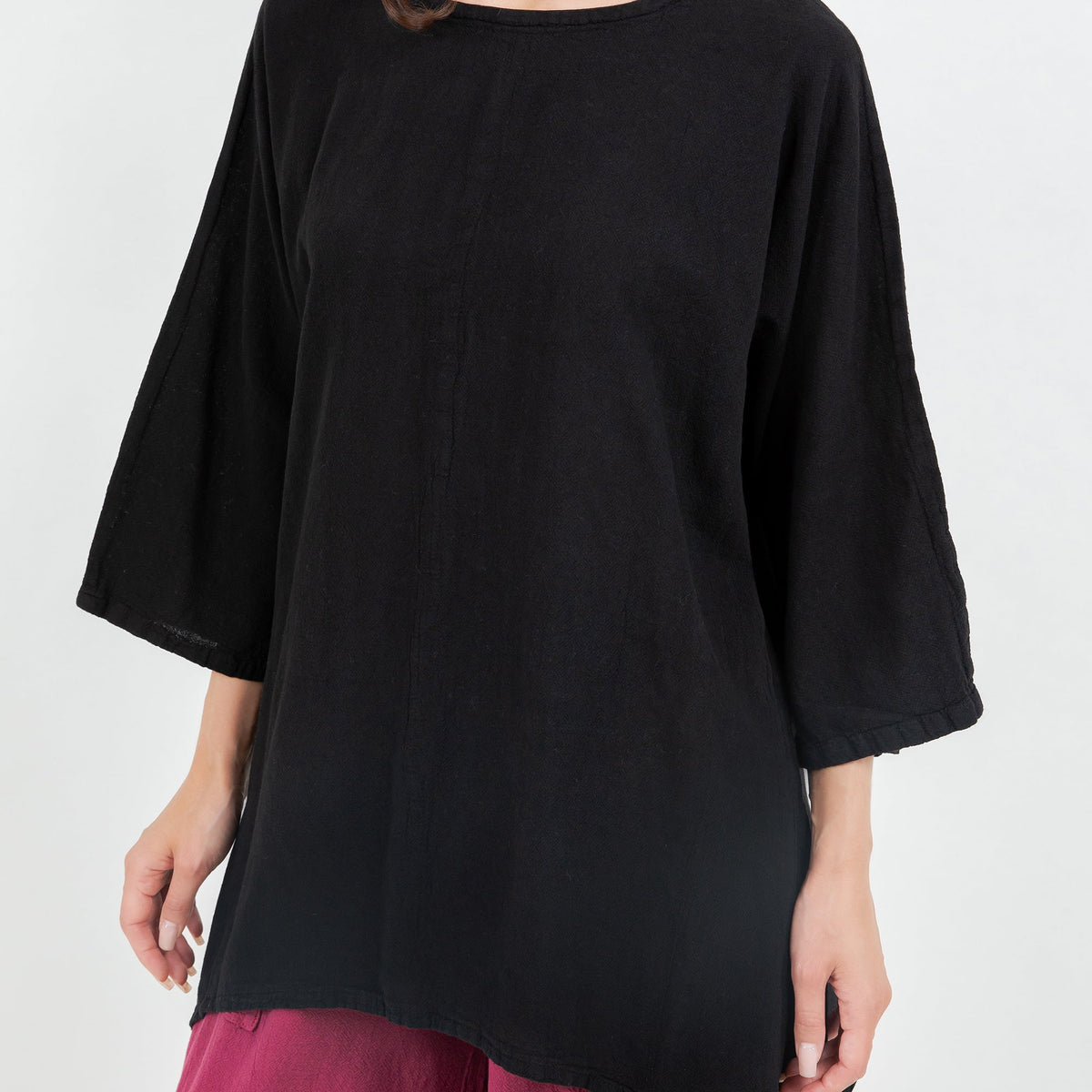 Women's cotton gauze Angela top by Cottonways in a lightweight, textured fabric