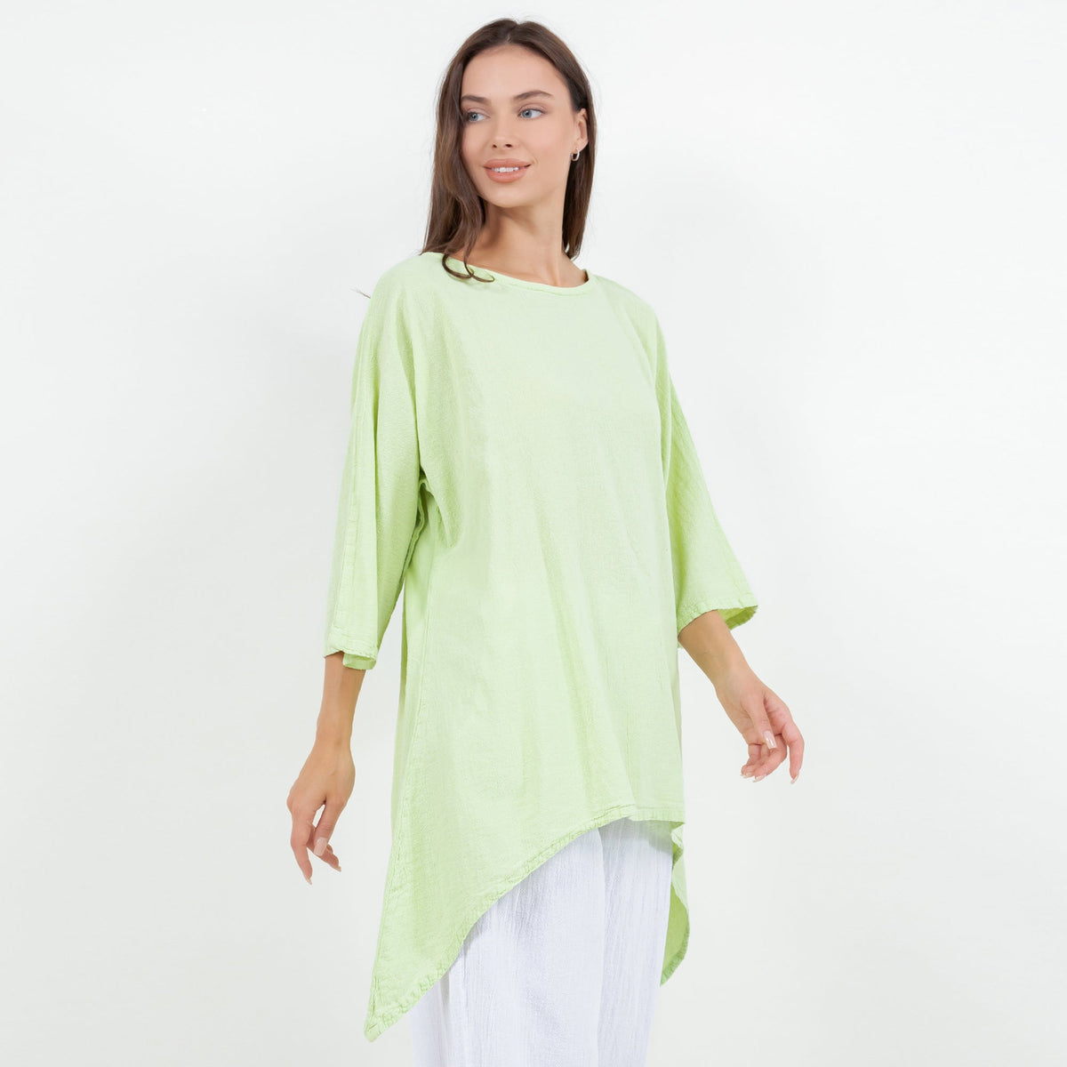 Women's Cotton Gauze Angela Top by Cottonways in a lightweight, textured fabric