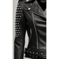 Cressida Black Leather Biker Jacket – Women’s Real Leather Jacket