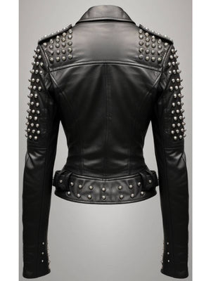 Cressida Black Leather Biker Jacket – Women’s Real Leather Jacket