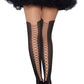 Faux Laceup Boot Pantyhose