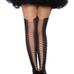 Faux Laceup Boot Pantyhose