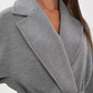 Cambridge Comfort Wraparound Wool Cashmere Coat in Dove