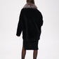 Palermo Genuine Astrakhan Silver Fox Trim Coat