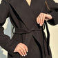 Astoria Classic Wraparound Wool Blend Overcoat