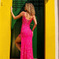 Nox Anabel D1465 Long Fitted Scoop Neck Sequin Gown