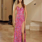 Nox Anabel D1574 Radiant Full Sequin Long Prom Dress with Semi Train