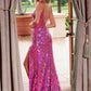 Nox Anabel D1574 Radiant Full Sequin Long Dress With Semi Train