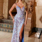 Nox Anabel D1574 Radiant Full Sequin Long Dress With Semi Train