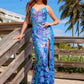 Nox Anabel D1574 Radiant Full Sequin Long Dress With Semi Train