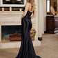 Nox Anabel D1765 Strapless V-Neckline Side Split Prom Gown