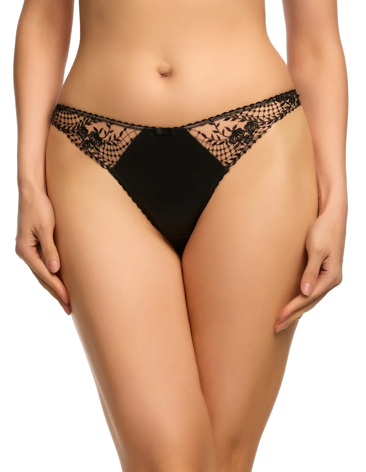 Dita Von Teese Julie's Roses Thong Panty-0