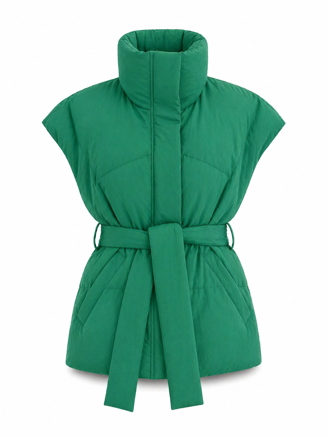 Ziva down fill vest by Alaska Outerwear Company, quilted sleeveless outerwear in a lightweight design
