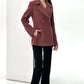Lyndale Cashmere Wool Blend Coat in Sangria