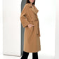 Monique Tailored Cashmere Wool Blend Coat in Bluff