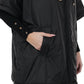 Black hooded vest by Alaska® Outerwear Company, front view