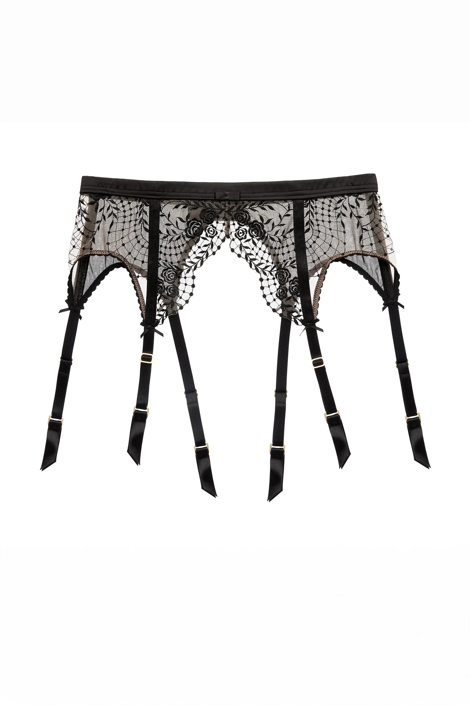 Dita Von Teese Julie's Roses Sheer Garter Belt-3