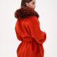Saga®Furs Silver Fox Wool Alpaca Coat