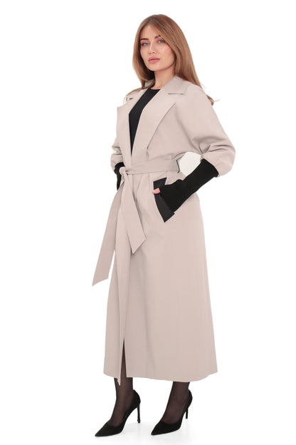 Pre-Order. Re-Stock Ships September 25. Miru Trench Coat in Ice Lilac