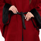 Genuine Scandinavian Mink Fur Double Face Wool Poncho