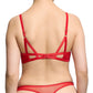 Dita Von Teese Lavinia Flame Plunge Bra Red