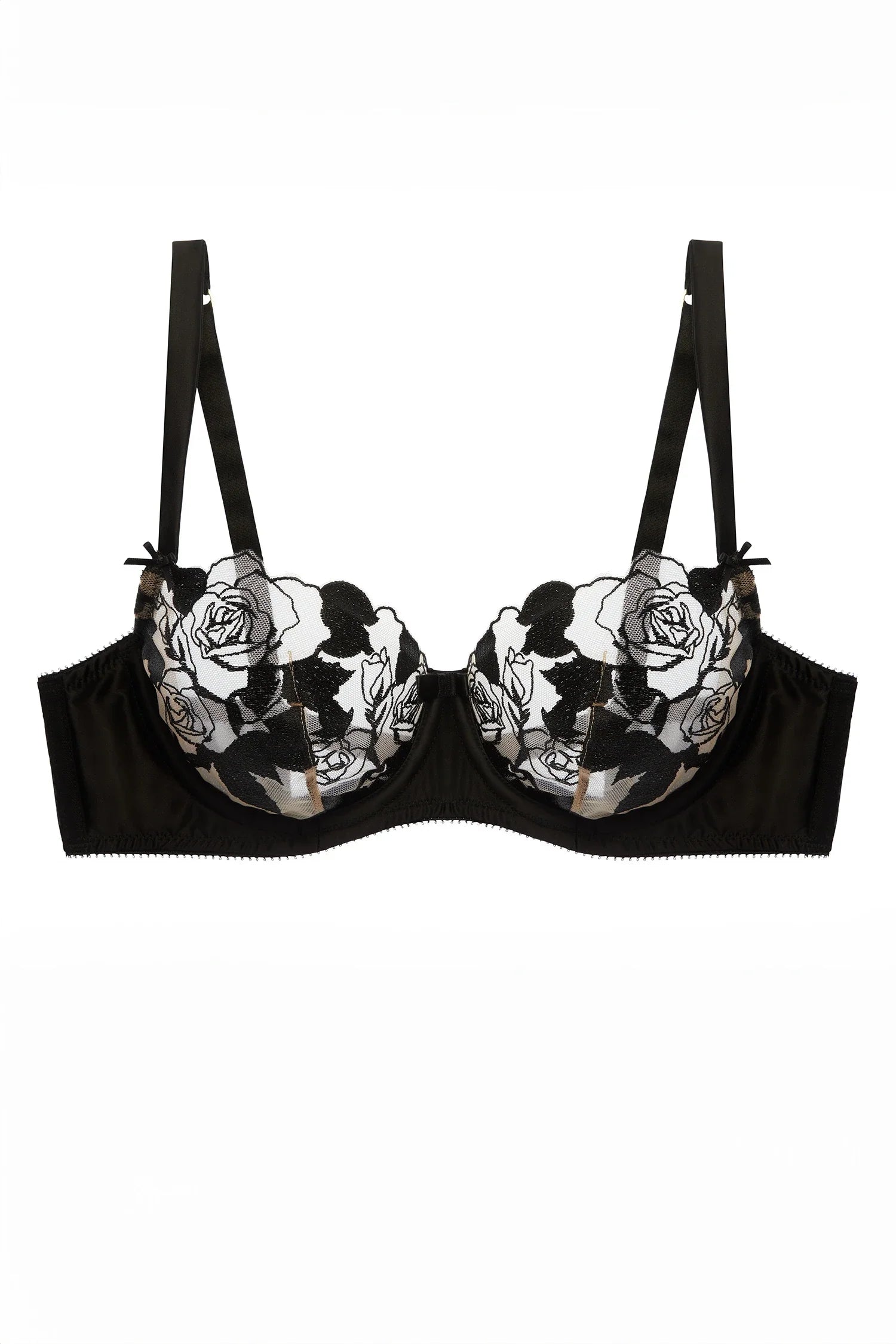 Dita Von Teese Rosabelle Underwire Balconette Bra Black-3