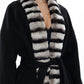Genuine French Orylag Fur Italian Cashmere Wool Coat