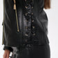 Genuine Mink Fur Embossed Leather Jacket