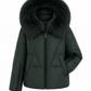 Blair Genuine Silver Fox Fur Down Fill Jacket