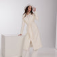 Pre-Order. Re-Stock Ships September 30. Astoria Classic Wraparound Wool Blend Overcoat in Ivory