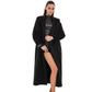 Alaska Longline Cashmere Wool Blend Coat in Black