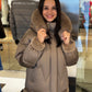 Genuine Polar Fox Down Fill Coat