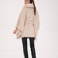 Genuine Polar Fox Double Face Wool Poncho Coat