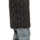 Riley Genuine Fur Trim Down Fill Coat in Black