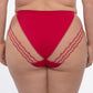 Samanta Daniela Red Sheer Mesh Tulle Embroidered Bikini Panty-1