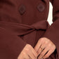 Lyndale Cashmere Wool Blend Coat in Sangria