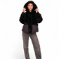 Montana Eco-Fur Down Coat in Black