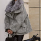 Alaska Outerwear Company Ares mohair parka with genuine fur trim and down fill