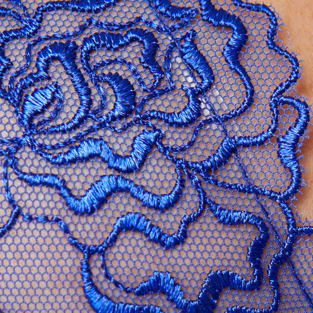 Sheer Mesh Balconette Bra Gorteks Pamela Sapphire-2