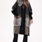 Alaska Outerwear Company Saga Furs silver fox wool cashmere coat in a luxurious fur-trimmed design
