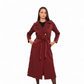 Jackie Trench Coat in Bordeaux