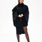 Genuine Scandinavian Mink Fur Double Face Wool Poncho