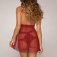 Mesh and Lace Halter Babydoll