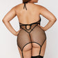 Plus Size Wetlook and Mesh Chemise