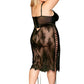 Plus Size Floral Lace and Velvet Slip Chemise