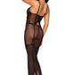 Mesh Gown with Built-In Corset